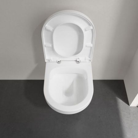 Villeroy&Boch Architectura Комплект Унитаз-подвесной 370*530*330мм+ сиденье с функцией QuickRelease, Softclose,  цвет альпийский белый, артикул 4694HR01