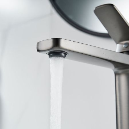 Смеситель для раковины Shevanik S9911T, оружейная сталь, артикул S9911T