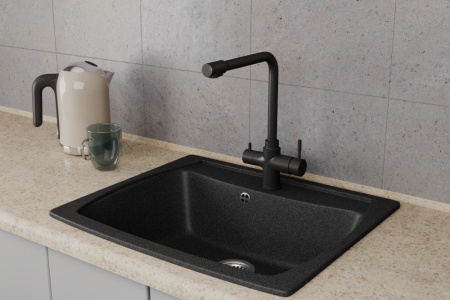 Смеситель для кухонной мойки с фильтром RUSH (MS9035-33Black), артикул MS9035-33Black