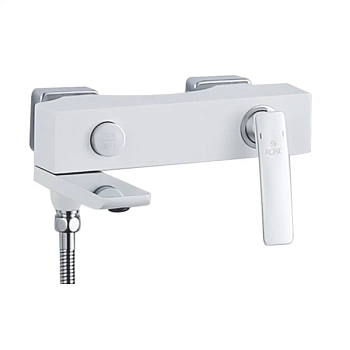 Смеситель для ванны Rose R2702F, белый/хром