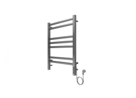 Полотенцесушитель электрический Aquatek (Акватек) Поларис П7 500х700 мм, подключение скрытое к сети электропитания / электропровод с вилкой, с терморегулятором и таймером quick touch, нержавеющая сталь AISI 201, гарантия 5 лет, артикул AQ EL KO0770CH