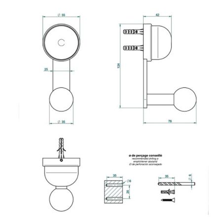 THG SUN DRAGON Крючок одинарный, цвет полированное золото, артикул U5D-F01-517
