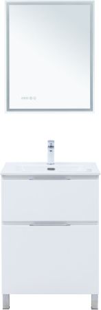 Тумба под раковину Aquanet Алвита New 60 напольная, белый матовый, артикул 00344132