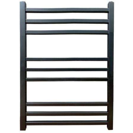 Электрический полотенцесушитель Ника Modern ЛМ 5 80x50 масляный Черный 9 перекладин, артикул ЛМ 5 черный ЭЛ 80х50
