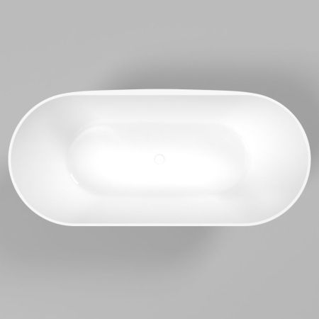 Ванна WHITECROSS Coral X 170x77 (черный/белый глянец) иск. камень, артикул 0203.170077.10100