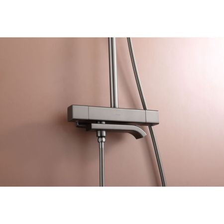 Душевая система с термостатом Raglo R22.26.09, графит, артикул R22.26.09