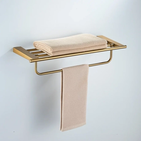 Полка для полотенец Shevanik SG5708G, золотой сатин, артикул SG5708G