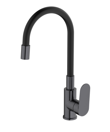 Смеситель для кухни HAIBA оружейная сталь/черный (HB73796-3), артикул HB73796-3