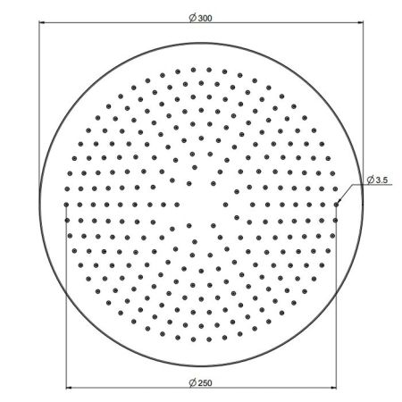 FIMA|Carlo Frattini Spillo Steel Верхний душ Ø 300 мм., цвет INOX, артикул F2948/2INOX