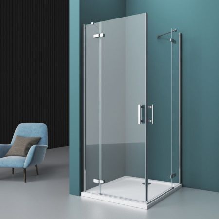 Душевой уголок BelBagno KRAFT-AH-22-100/90-C-Cr-R, артикул KRAFT-AH-22-100/90-C-Cr-R