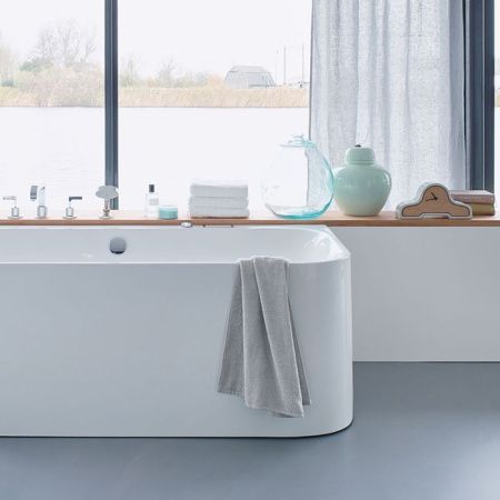Duravit Слив-перелив квадратно-овальный, цв. хром