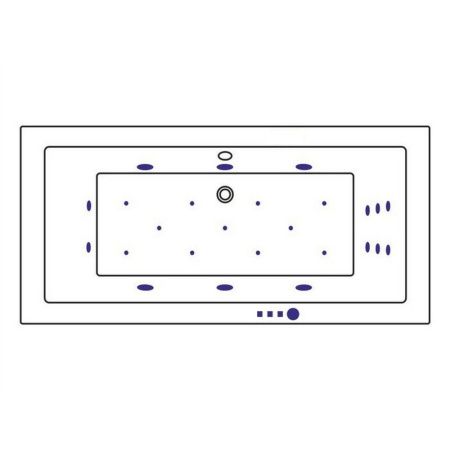 Ванна WHITECROSS Savia Duo 170x80 "ULTRA" (золото)