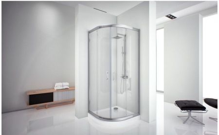 Душевой уголок Aquanet Alfa NAA2142 100x100, R550, прозрачное стекло, артикул NAA2142