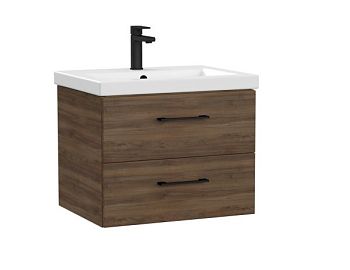 Тумба подвесная Cersanit LARA 60 орех табак под раковину S-UM-COM60/1-w (COMO 60) (69158)