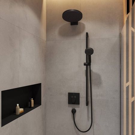 HG Pulsify Держатель верхнего душа 260, цвет матовый черный, артикул 24149670