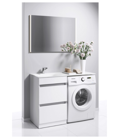 "Forma" тумба под умывальник с ящками, цвет белый, FOR01052, ТМ «AQWELLA», артикул FOR01052