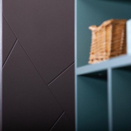 Комплект мебели для ванной Бриклаер КРИСТАЛЛ 90Z, графит/муссон, артикул КРИСТАЛЛ 90Z