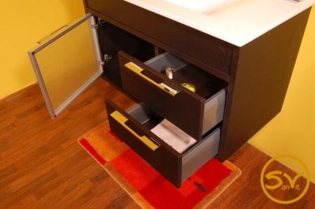 Тумба с раковиной SanVit Новелла Lux New 120 knovelp120 в цвете Ral подвесная Капучино, артикул knovelp120