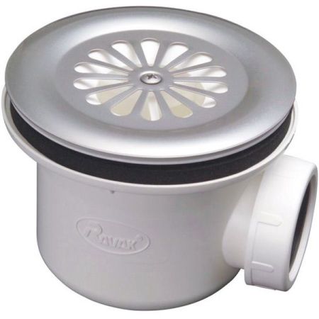 Сифон для душевого поддона Ravak Basic X01308 Хром матовый