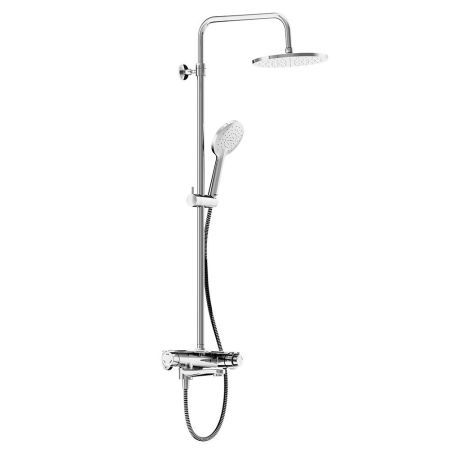 977760000 Jupiter душевая система с ванно-душевым ТМС смесителем-полкой, хром, артикул 977760000