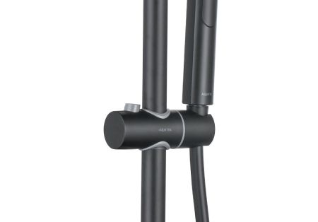 Душевая система 3jet 250мм AQUATEK, матовый черный AQ2060MB, артикул AQ2060MB