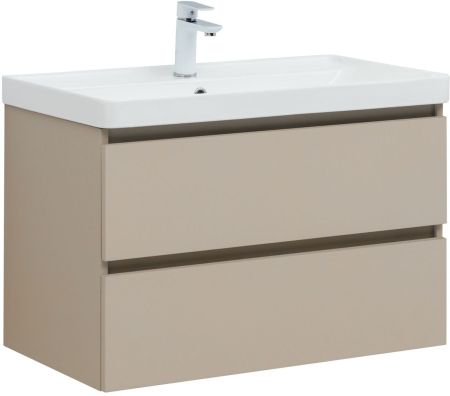 Тумба под раковину Aquanet Вега 2.0 80 бежевый, артикул 00337943