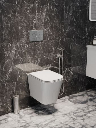 Унитаз подвесной Maretti Umbria безободковый с микролифтом, UM10PBM08-844, белый, артикул UM10PBM08-844