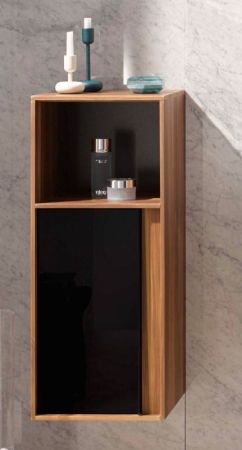 Шкаф пенал Vitra Metropole 40 L 58208 подвесной Сливовое дерево Черный, артикул 58208