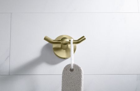 Крючок двойной Timo Saona 13012/17 золото матовое, артикул 13012/17