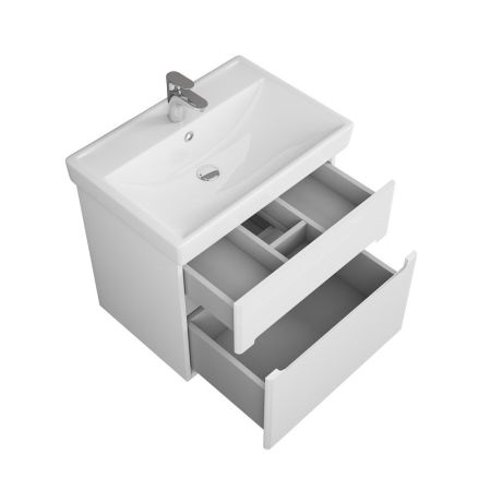 Тумба Nyborg 70, 2 ящика, белая, артикул OW06.02.00