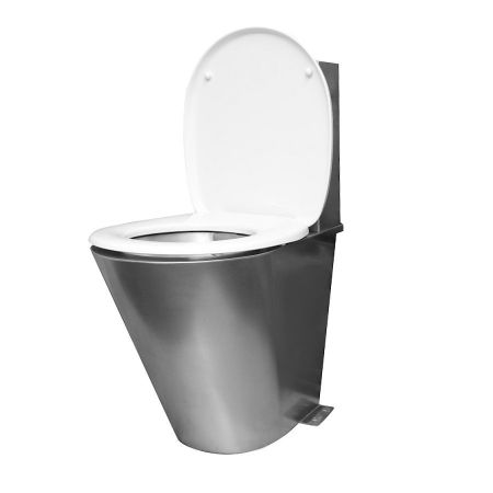 Унитаз напольный с баком антивандальный Тругор УНсбА ЛАЙТ, сатин, артикул УНсбА ЛАЙТ