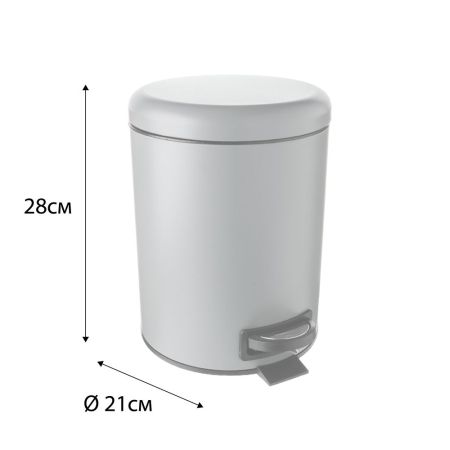 Ведро для мусора FIXSEN HoReCa FX-34024K, серый, артикул FX-34024K