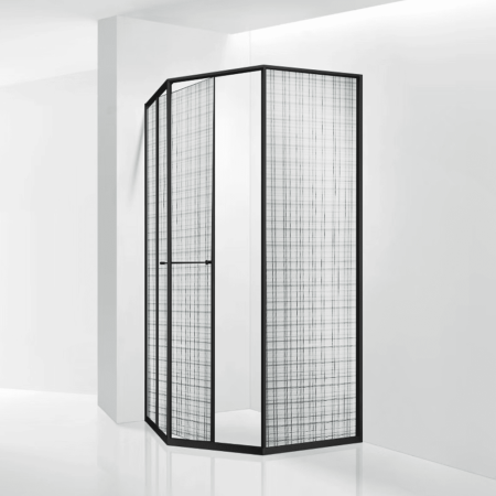 Душевой уголок RGW SV-82B "L" (Черная вуаль, 900x900), артикул 33328299-244L
