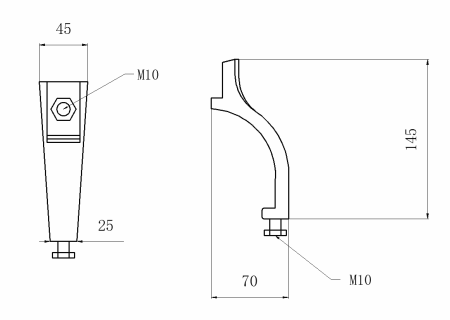 Бьёрн ванна чугунная 1700*750 б/п, без ручек, ножки в комплекте