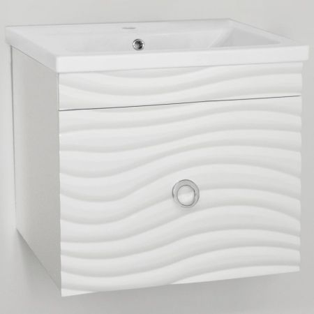 Тумба под раковину Style Line Вероника 60 Люкс Plus подвесная Белый, артикул ЛС-00000180