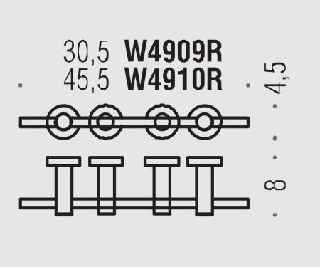 Colombo Plus Полотенцедержатель с регулируемыми держателями, 30.5 см, цвет: хром, артикул W4909R.CR