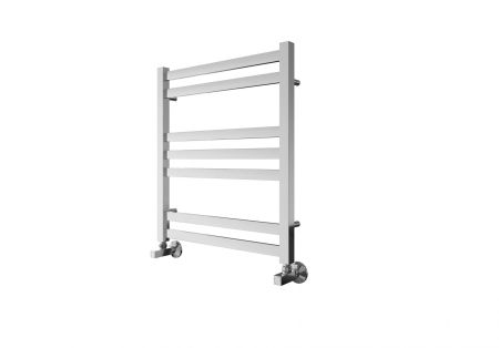 Полотенцесушитель водяной Aquatek (Акватек) Лира П7 500х600 мм, подключение нижнее/диагональное, сверхпрочная пищевая нержавеющая сталь AISI 304L, гарантия 10 лет, артикул AQ KP0760CH