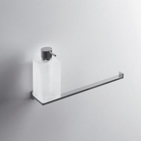 Дозатор для жидкого мыла с полотенцедержателем Colombo Design Look B1674.000 Белый, Хром, артикул B1674.000