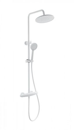 Душевая система с термостатом WONZON & WOGHAND CAPSULE, Белый матовый (WW-B3031-A-MW), артикул WW-B3031-A-MW