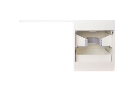 Тумба подвесная "Даллас 115", Люкс белый, PLUS, артикул СС-00000651