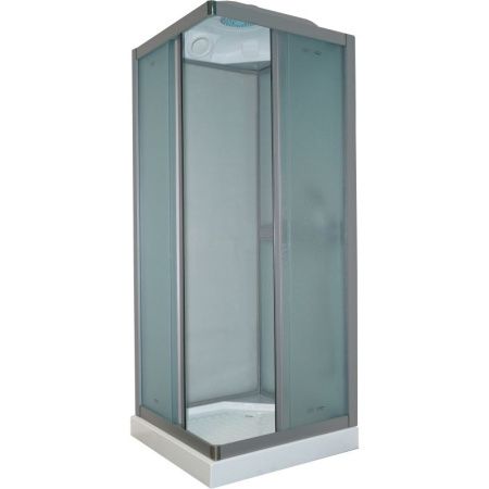 Душевая кабина Parly Frost FQ81 80х215 профиль Сатин стекло матовое рифленое