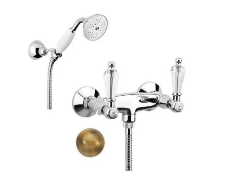 Смеситель для душа Fiore GIOIELLI (SWAROVSKI®) 08ZZ0602, бронза, артикул 08ZZ0602