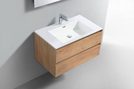 Тумба под раковину Vincea Luka VMC-1L800YO подвесная Y.Oak