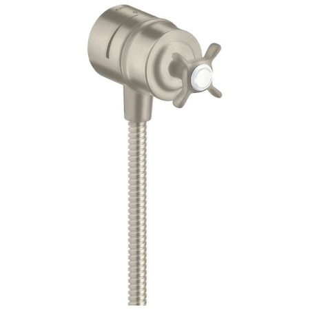 AX Montreux Вывод воды для ручного душа с клапаном и вентилем, ½’, цвет: шлифованный никель, артикул 16882820