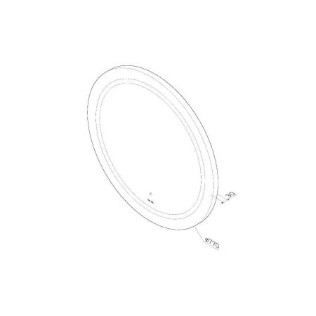 M85AMOX0801WG Универсальное зеркало с контурной LED-подсветкой, ИК- сенсором, круглое, 80 см, артикул M85AMOX0801WG