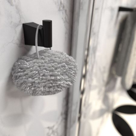 Крючок для ванной FIXSEN TREND FX-97805, черный, артикул FX-97805