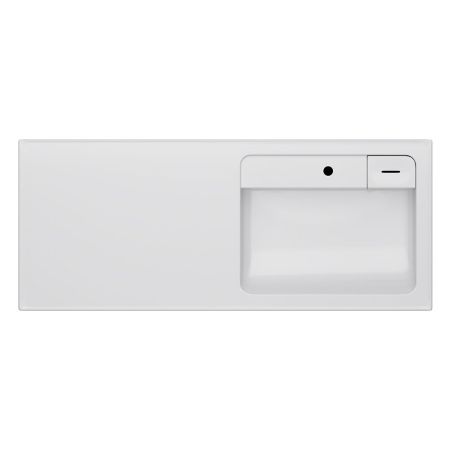 M85AWPR1201WG X-Joy, Раковина над стиральной машиной, литьевой мрамор, правая, 120 см, белый глянец, артикул M85AWPR1201WG