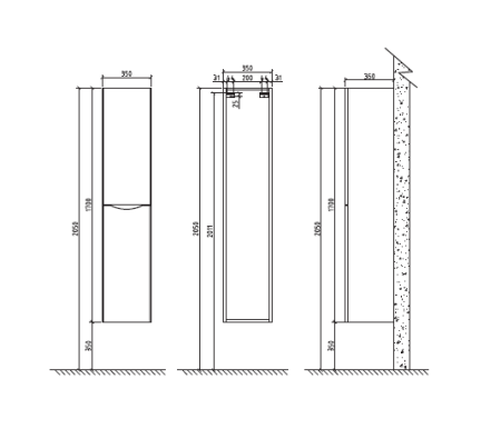 Шкаф подвесной BELBAGNO ANCONA-N-1700-2A-SC, артикул ANCONA-N-1700-2A-SC-BL-L