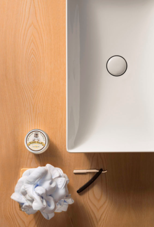 Донный клапан, Globo, для раковин, механический Push-Open, материал крышки-керамика, цвет крышки-белый, артикул FI012BI