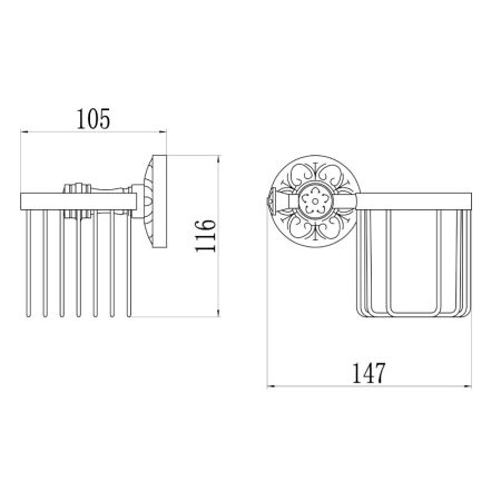 Держатель для освежителя воздуха Savol S-005833B, золото, артикул S-005833B